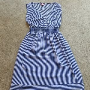 Vintage Blue Striped Dress